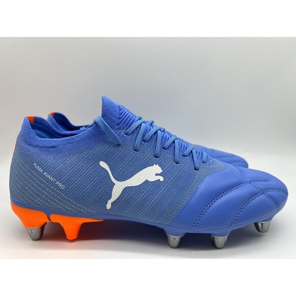 Puma Avant Pro ArmoYarns Leather Rugby Cleats Blue 106714-03 Men’s Size 9.5🛒 - Picture 12 of 12